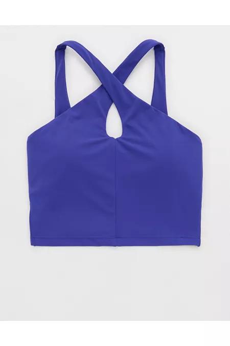 OFFLINE By Aerie Real Me XTRA Criss Cross High Neck Sports Bra Women's Product Image