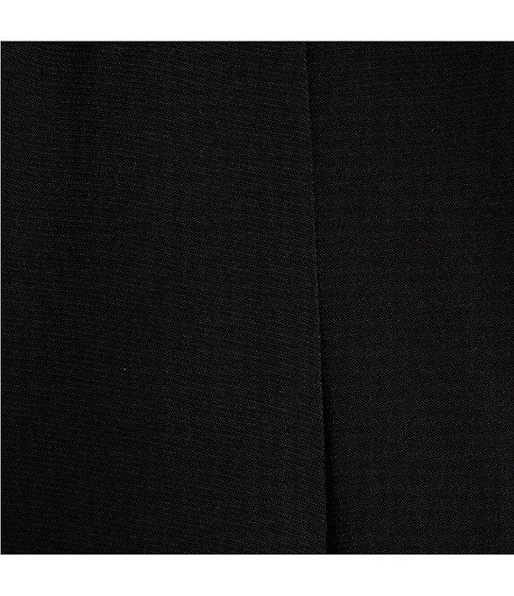 Caroline Rose Stretch Knit Split Hem Pull-On Pants Product Image