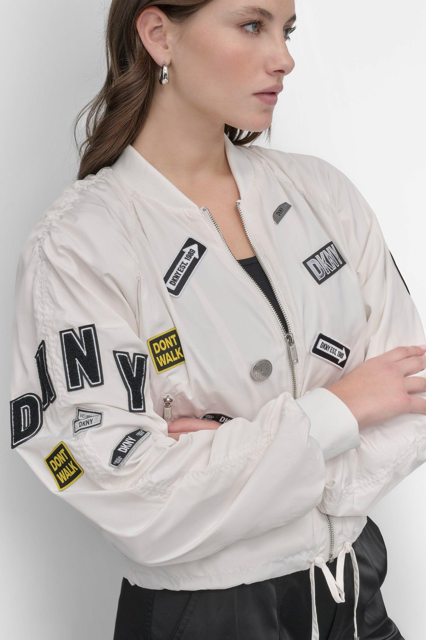 CROPPED EMBELLISHED BOMBER JACKET Product Image