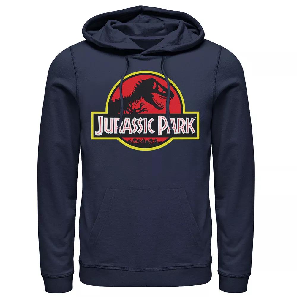 Men's Jurassic Park Distressed Original Park Logo Graphic Pullover Hoodie,  Product Image