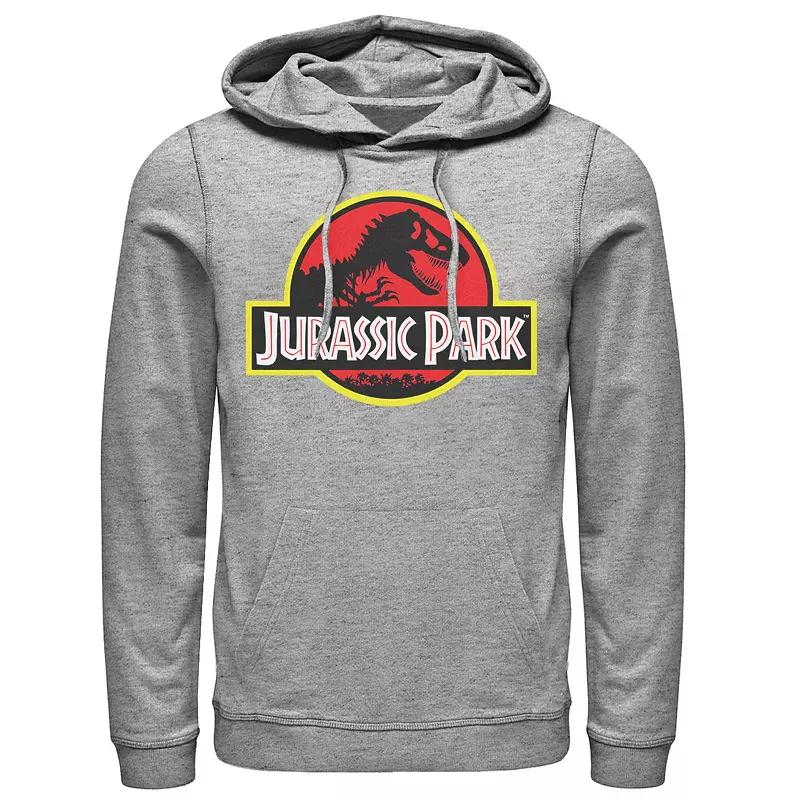 Men's Jurassic Park Red & Yellow Outline Logo Graphic Pullover Hoodie,  Product Image