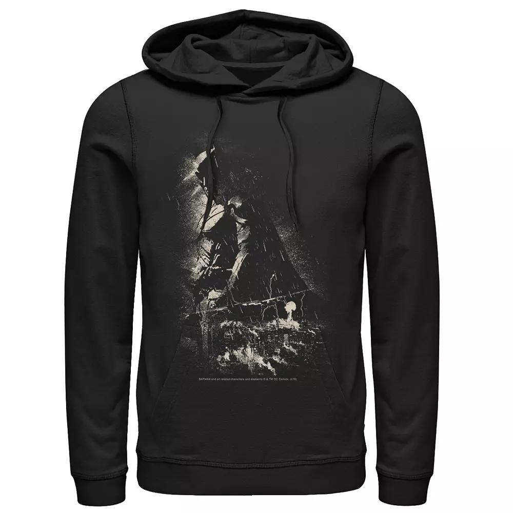 Men's DC Comics Batman Shadow Skyline Poster Hoodie,  Product Image