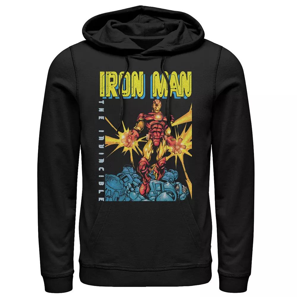 Men's Marvel Avengers Iron Man The Invincible Dark Portrait Hoodie,  Product Image