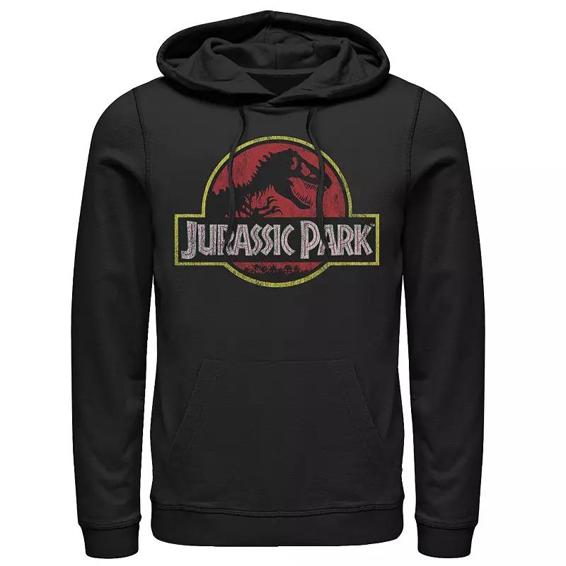 Men's Jurassic Park Distressed Original Park Logo Graphic Pullover Hoodie,  Product Image