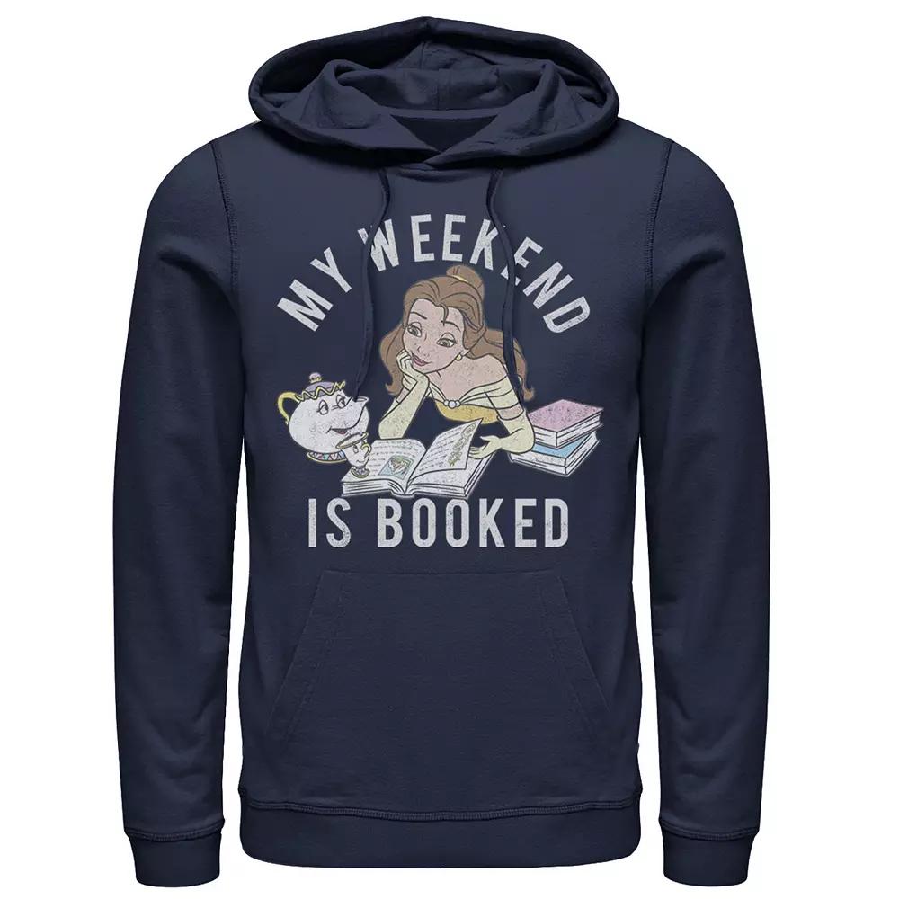 Disney's Beauty And The Beast Belle Men's My Weekend Is Booked Hoodie,  Product Image