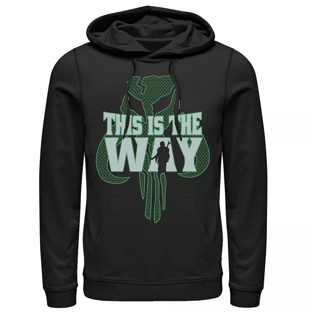 Men's Star Wars: The Mandalorian This Is The Way Logo Silhouette Hoodie,  Product Image