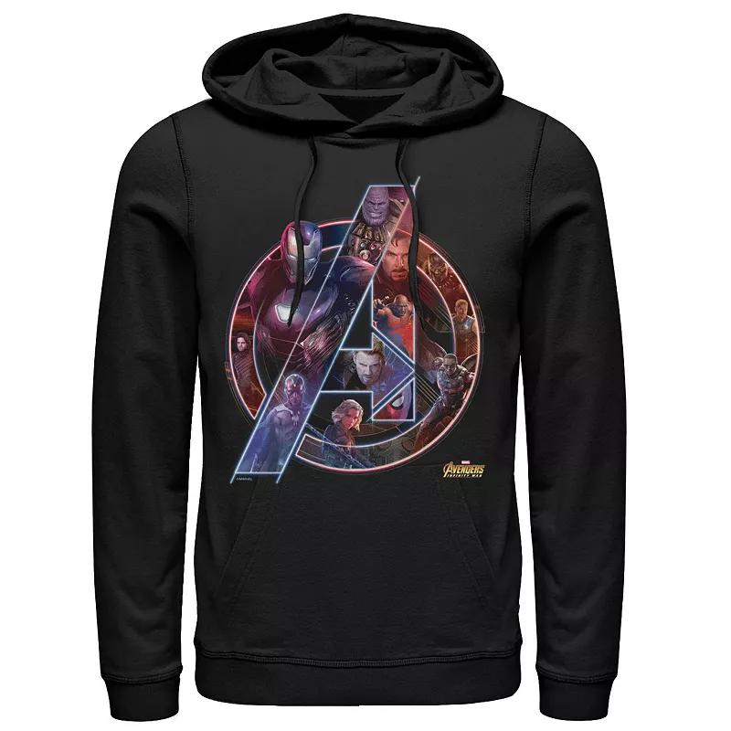 Men's Marvel Avengers Infinity War Neon Team Hoodie,  Product Image