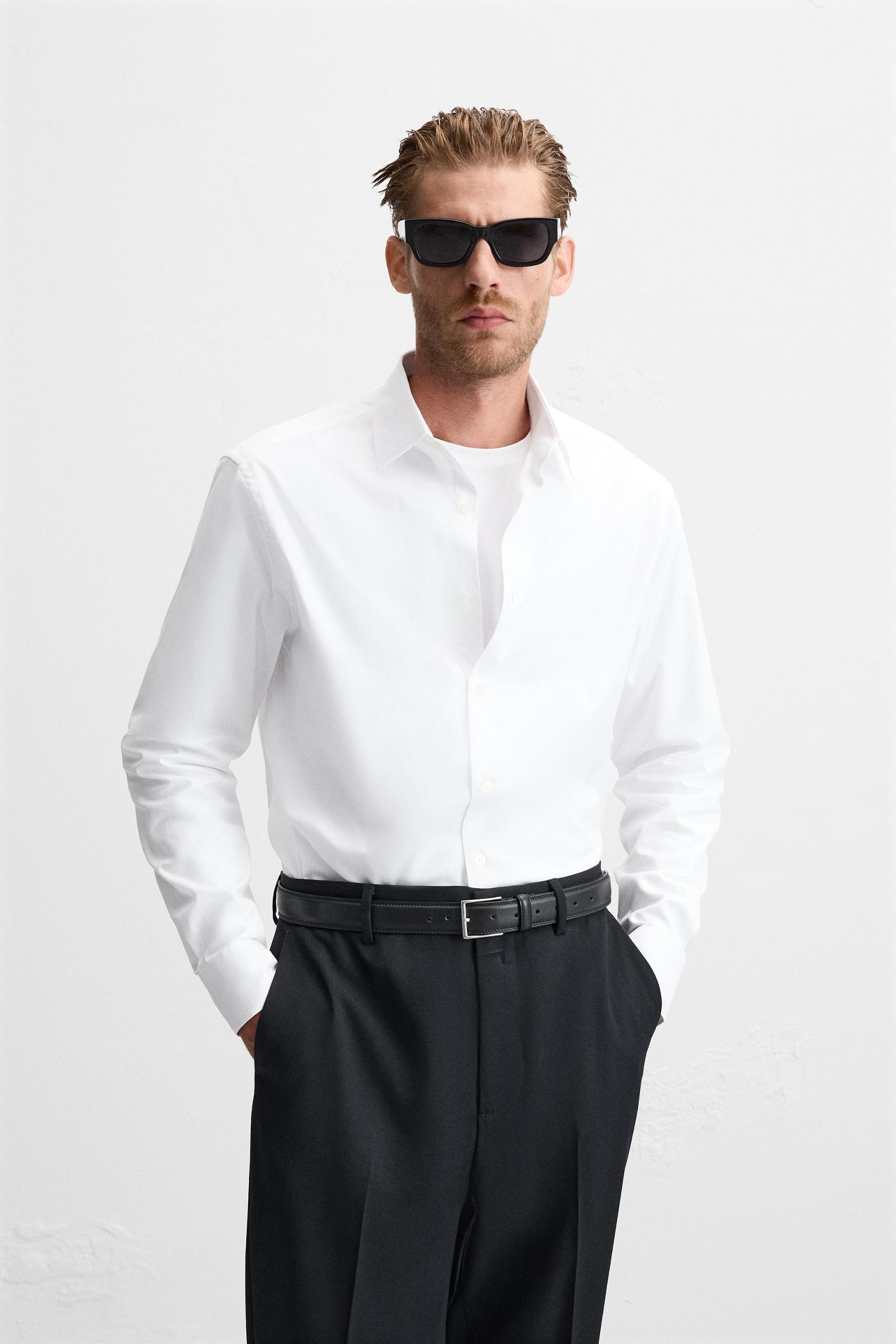 REGULAR FIT TEXTURED SHIRT Product Image