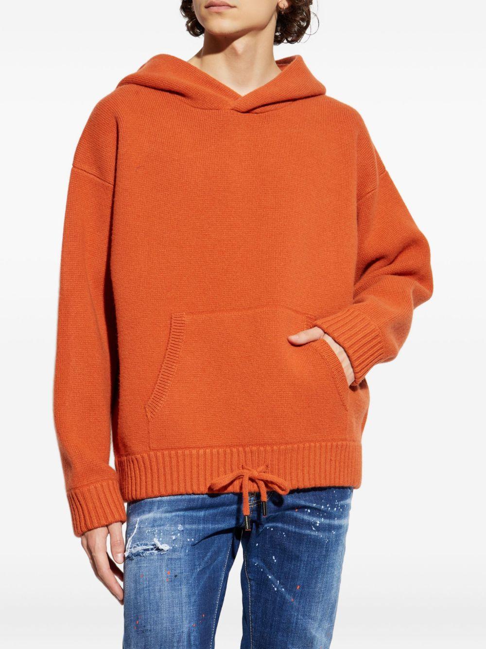 kangaroo-pocket hooded sweater Product Image