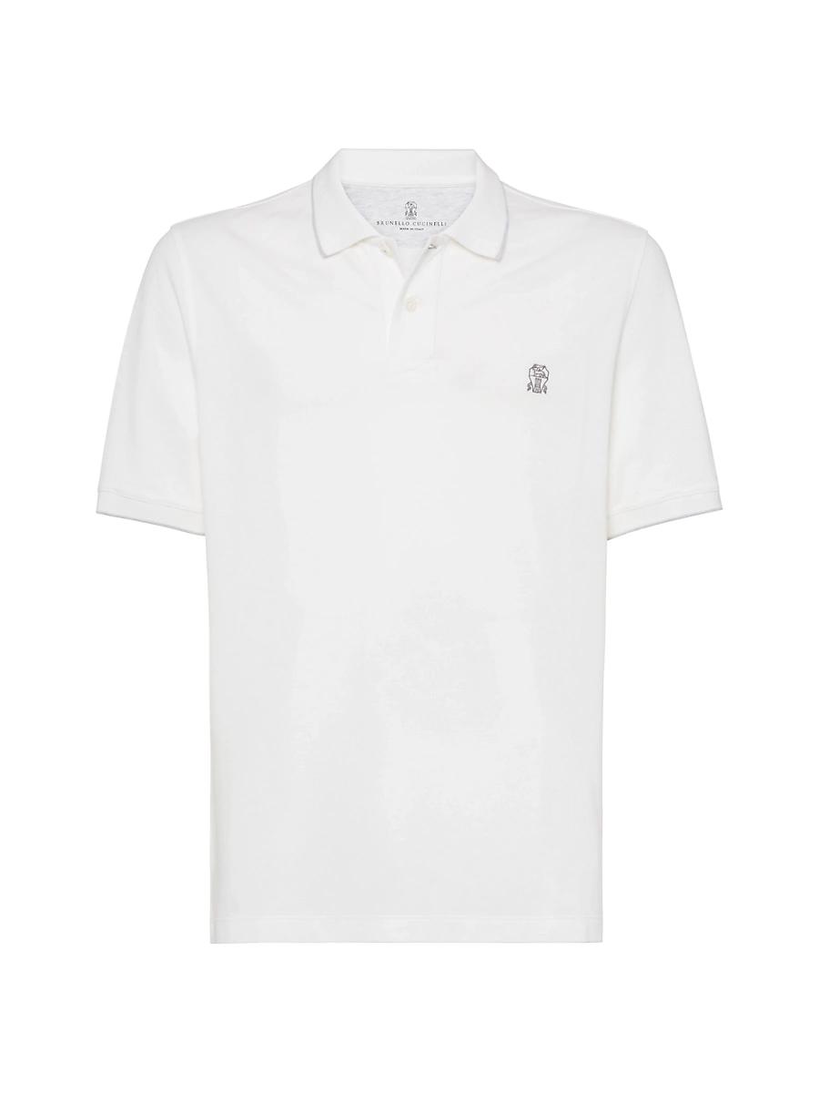 Mens Cotton Piqu Polo Shirt with Logo Product Image