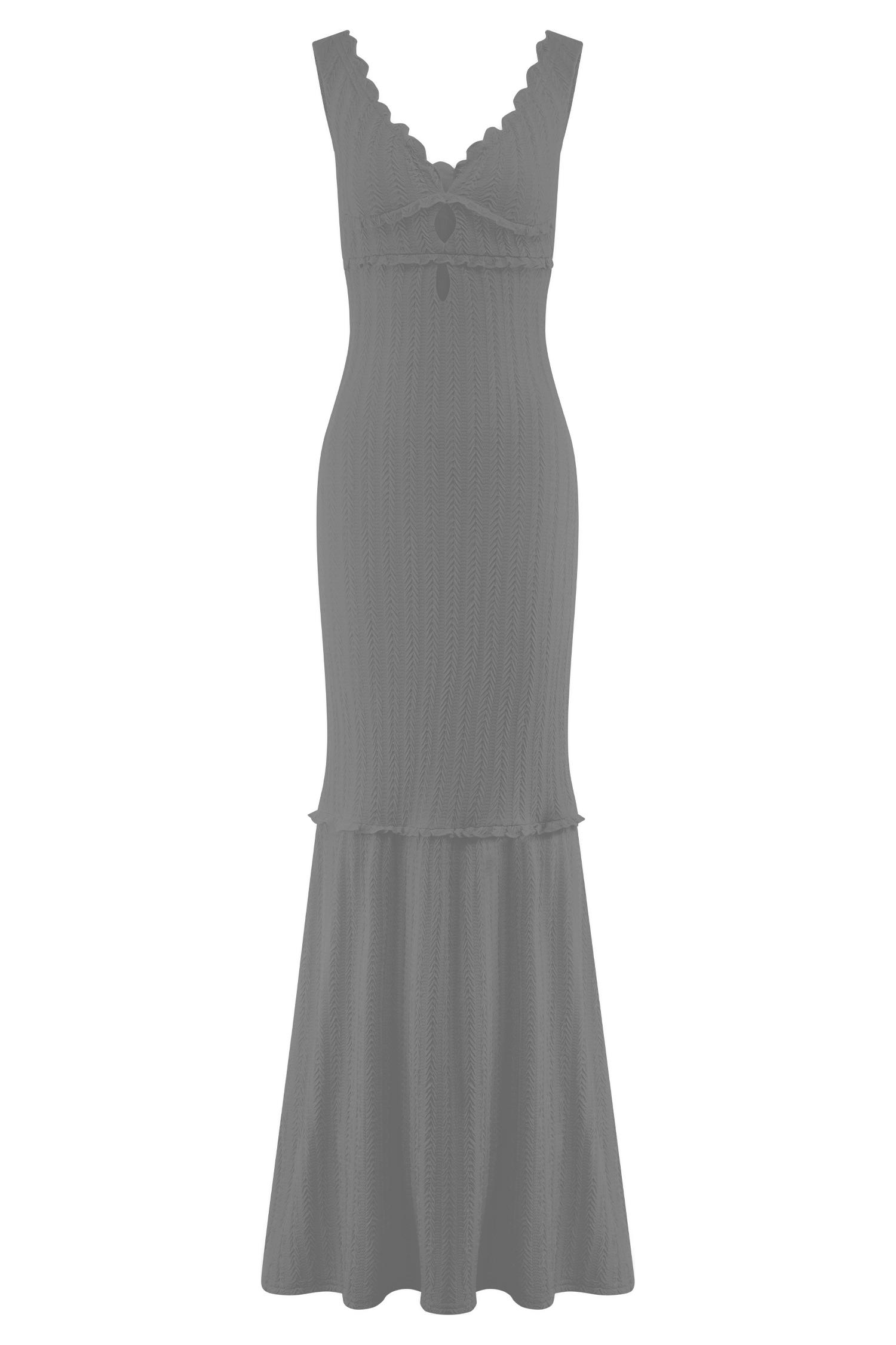 Natalie Off Shoulder Maxi Dress - Black Product Image