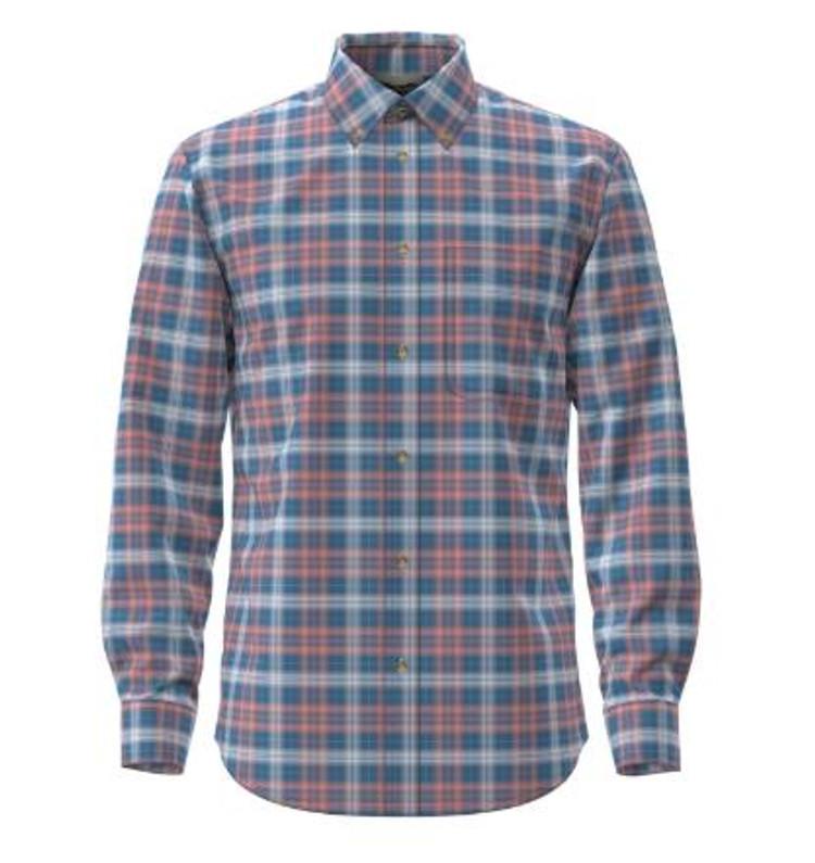 SALE Wrangler Riata® Men's L/S Plaid Classic Fit Button Shirt Product Image