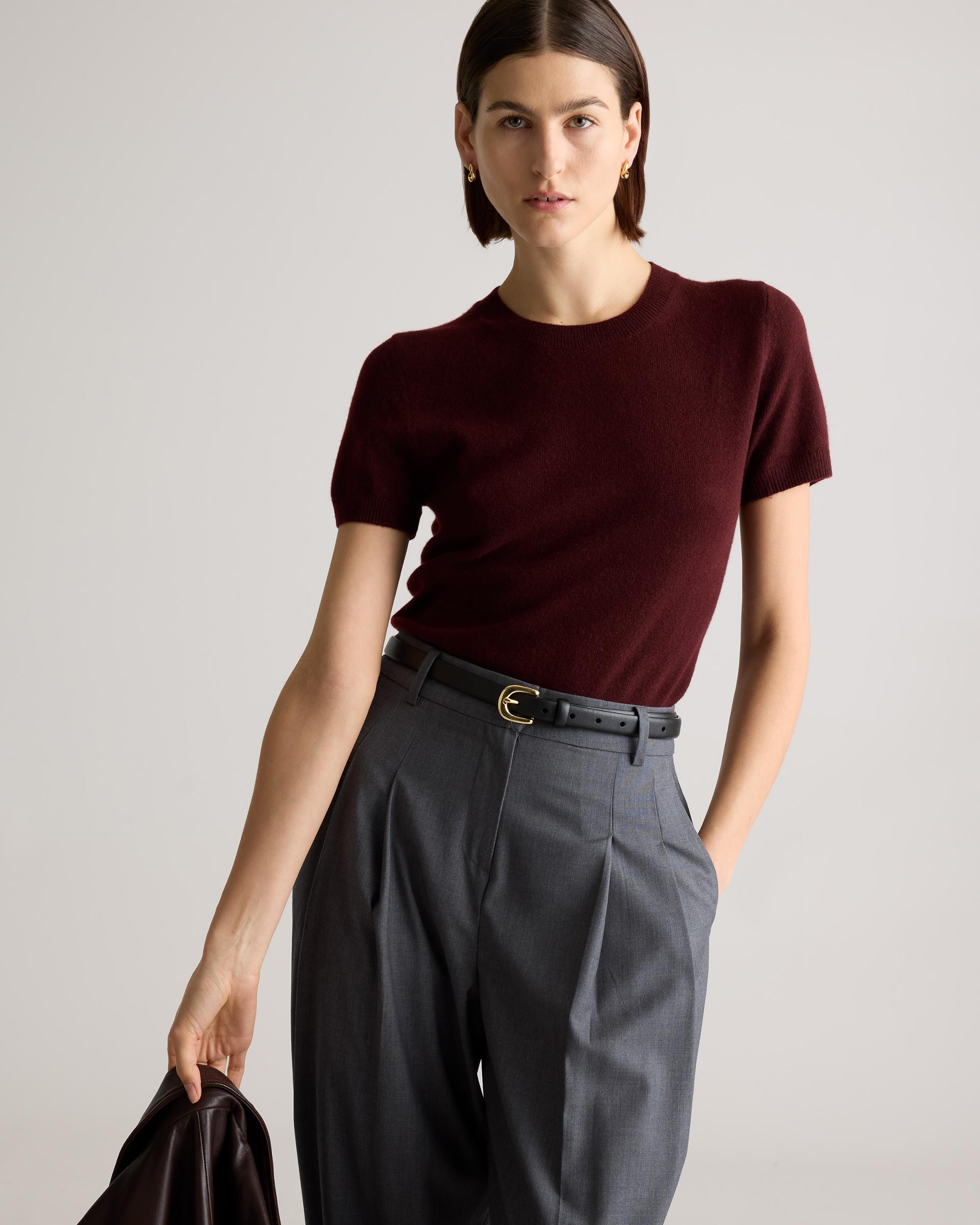 Quince | Women's Mongolian Cashmere T-Shirt Product Image