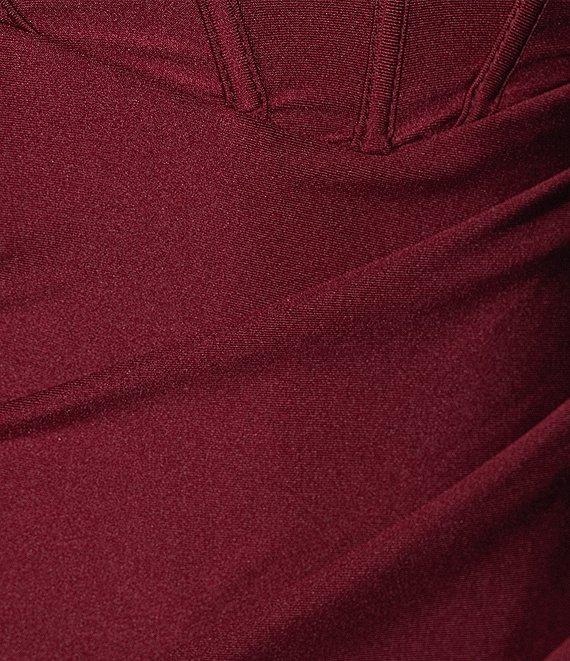 B. Darlin Spaghetti Strap Sweetheart Neck Corset Midi Dress Product Image