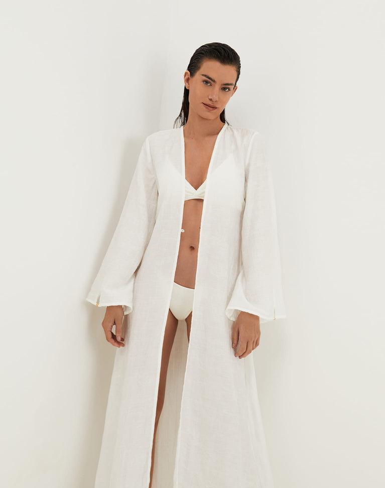 Lys Long Cardigan - Off White Product Image