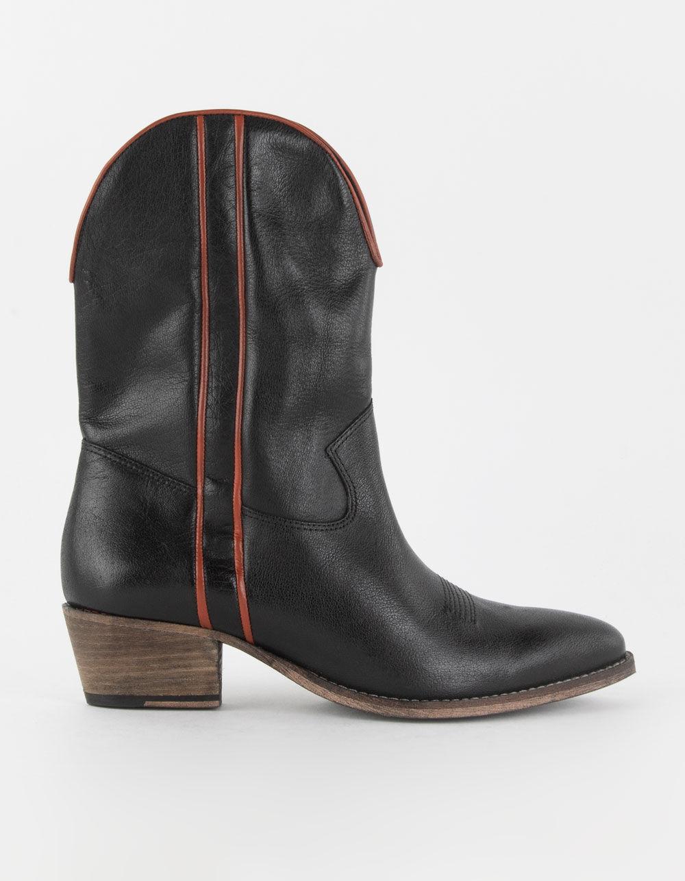 FREE PEOPLE Borderline Womens Western Boots - BURGUNDY Product Image