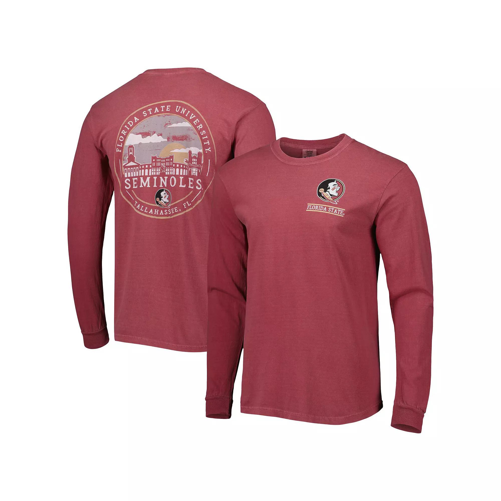 Men's Garnet Florida State Seminoles Circle Campus Scene Long Sleeve T-Shirt,  Product Image