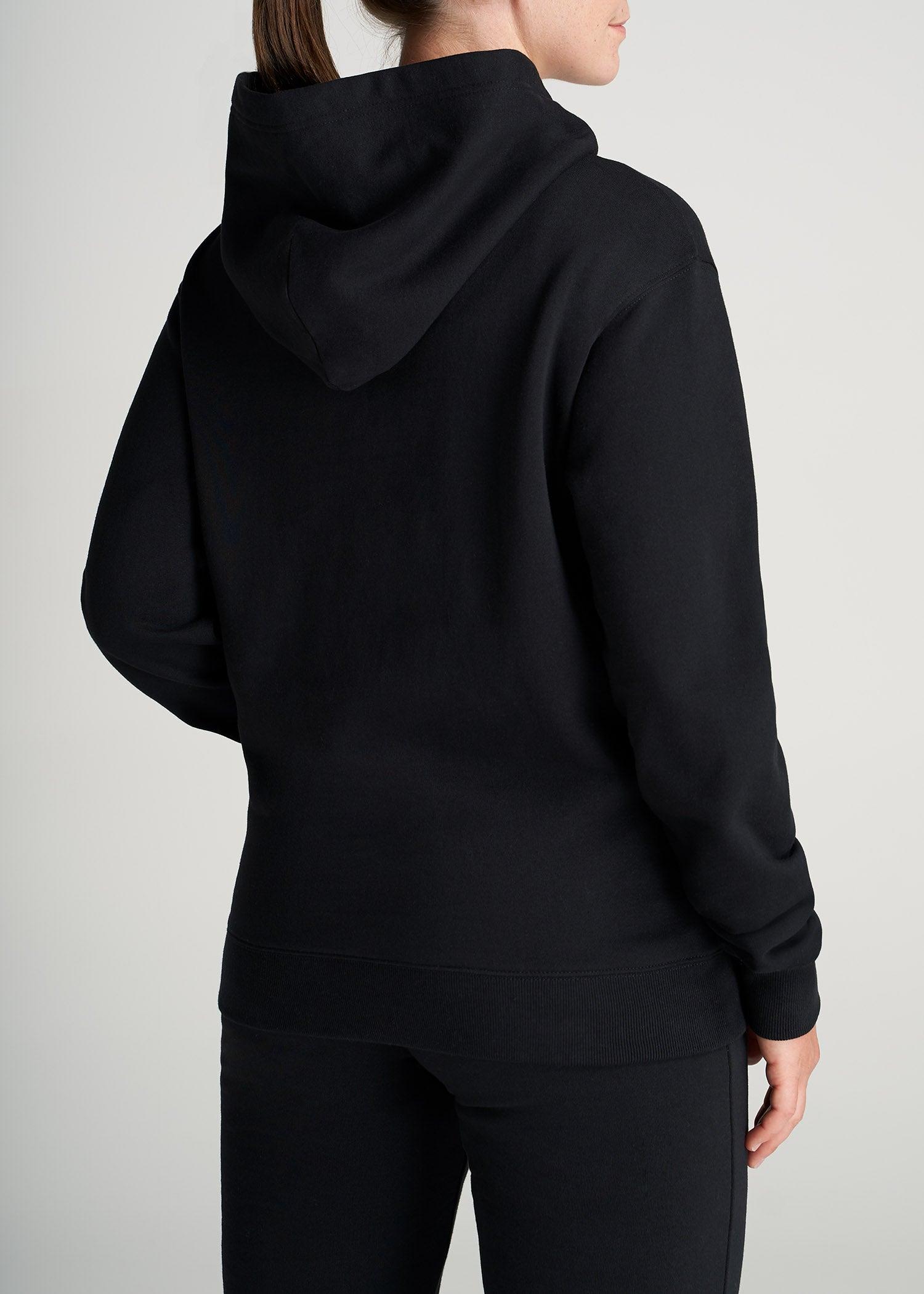 Wearever Fleece Relaxed Fit Hoodie for Tall Women in Black Female Product Image