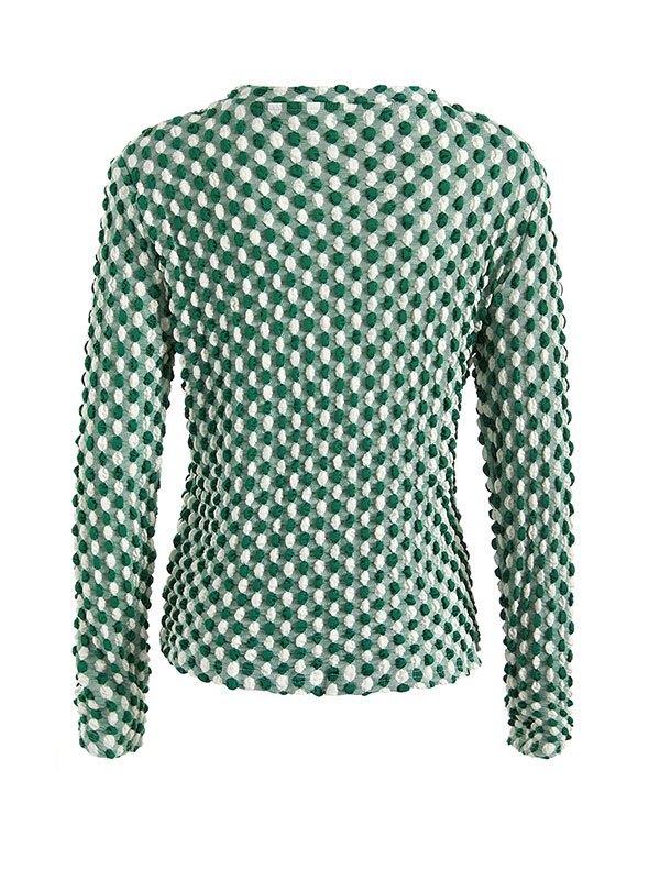 Long Sleeve Dot Jacquard Tee Product Image