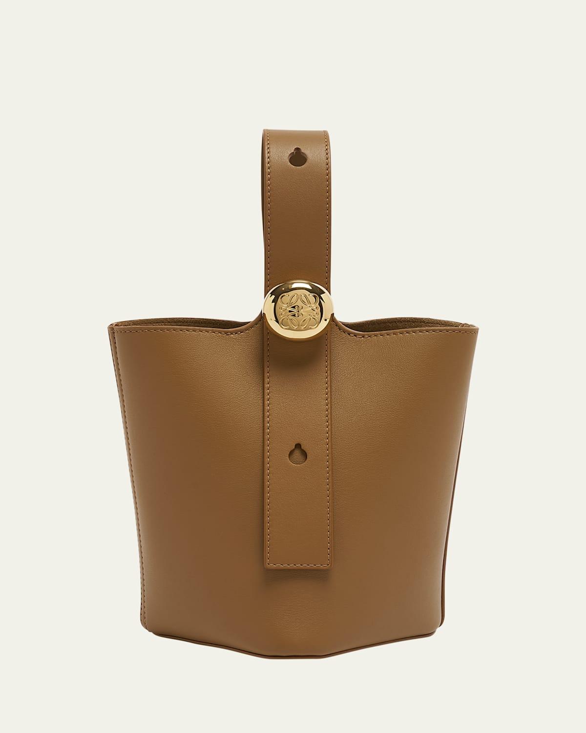 Mini Pebbled Leather Bucket Bag Product Image