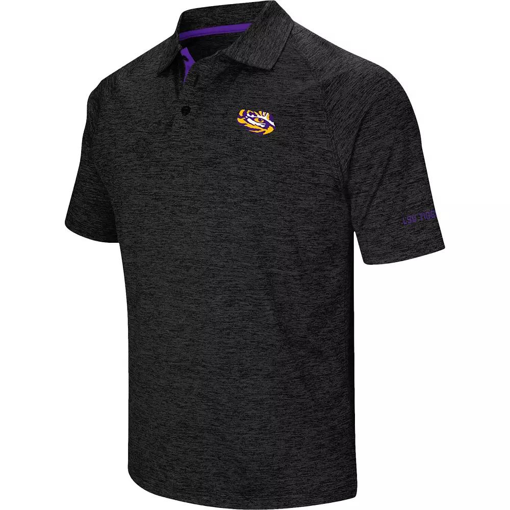 Men's Colosseum Black Clemson Tigers Down Swing Polo,  Product Image