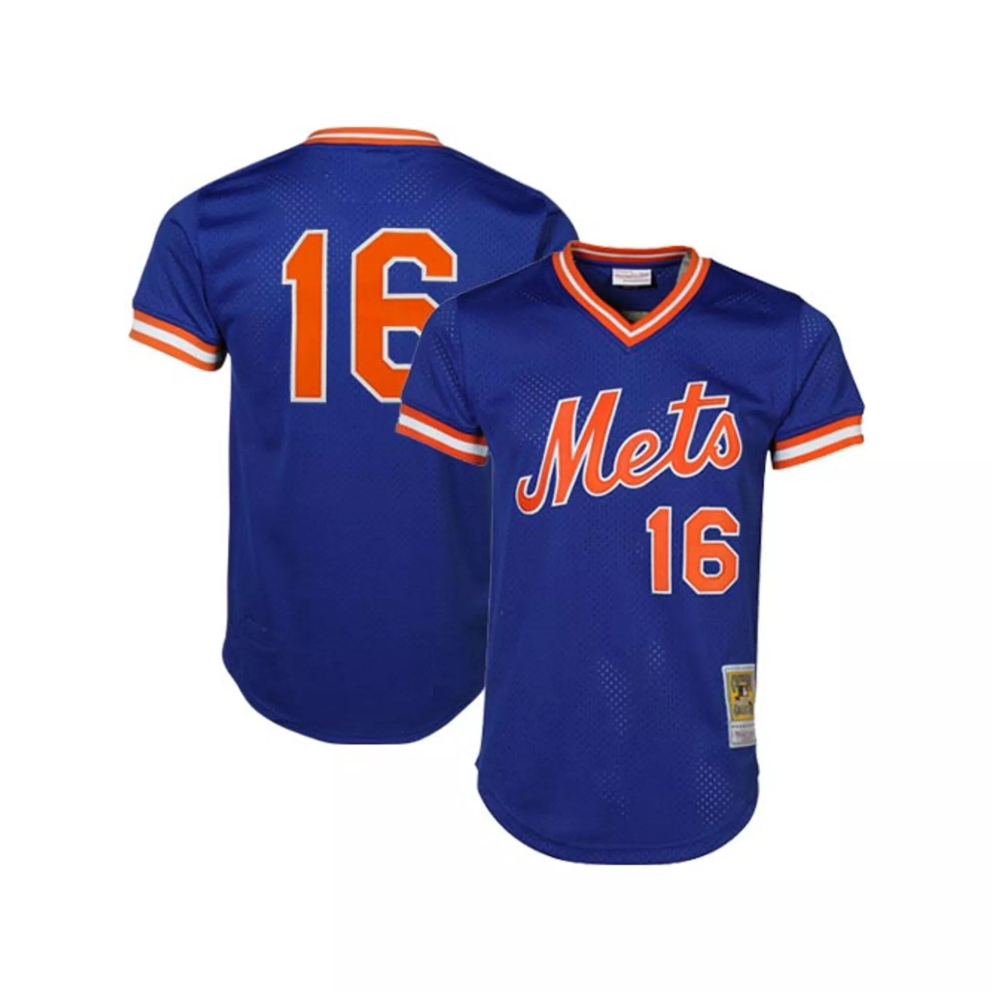 Men's Mitchell & Ness Dwight Gooden Royal New York Mets Cooperstown Mesh Batting Practice Jersey,  Product Image