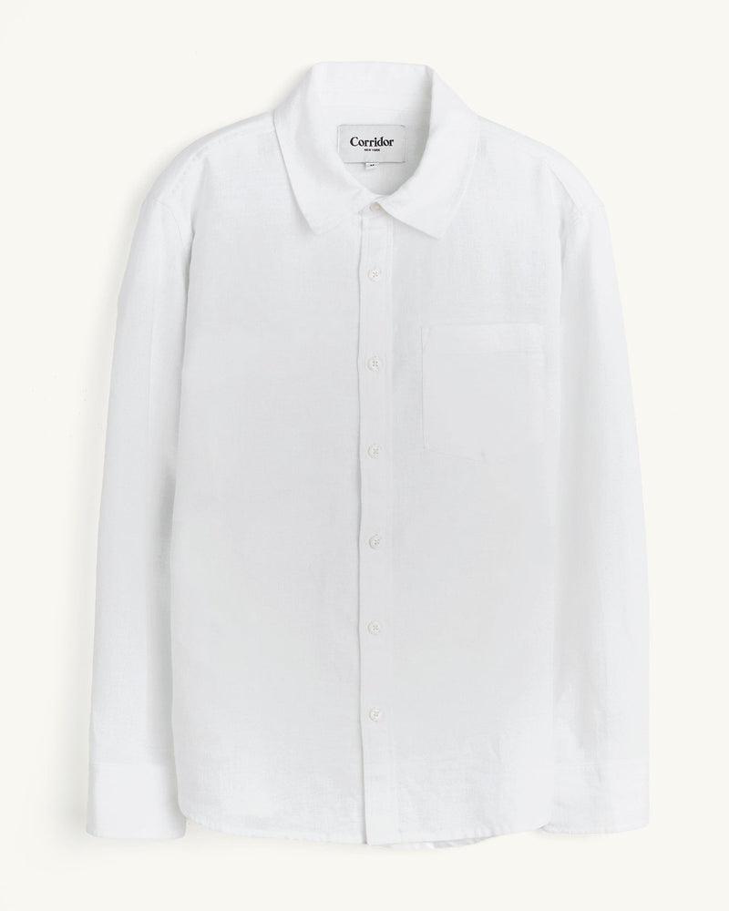 Linen Cotton LS - White Product Image