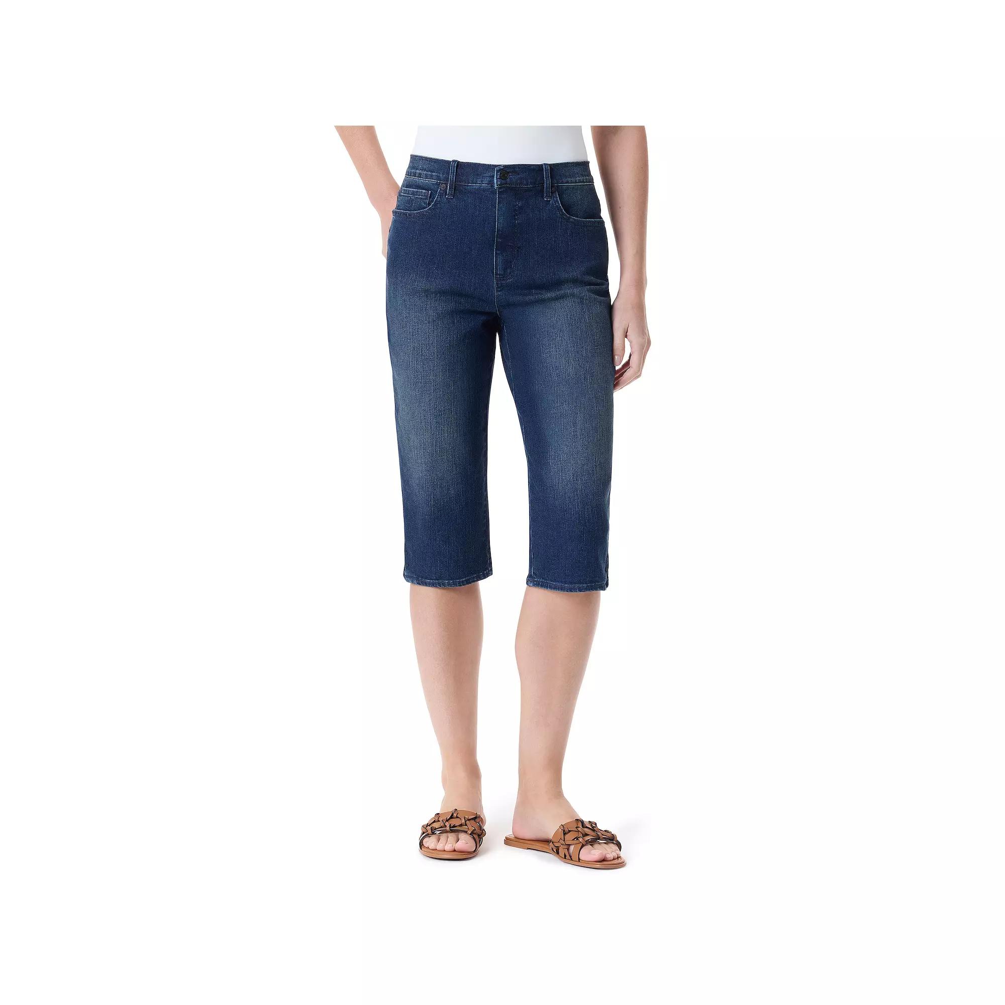 Petite Gloria Vanderbilt Amanda Skimmer Pants, Womens Product Image