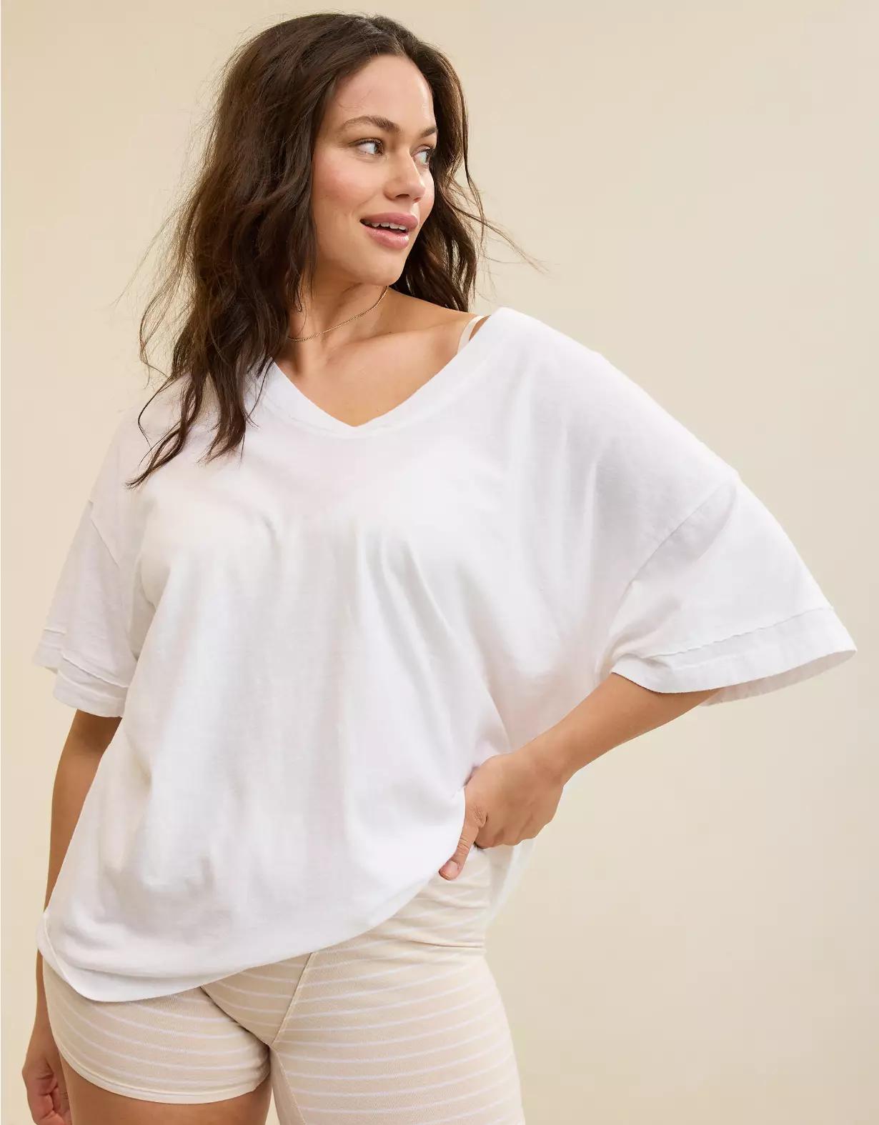Aerie Voop Oversized Boyfriend T-Shirt Women's Product Image