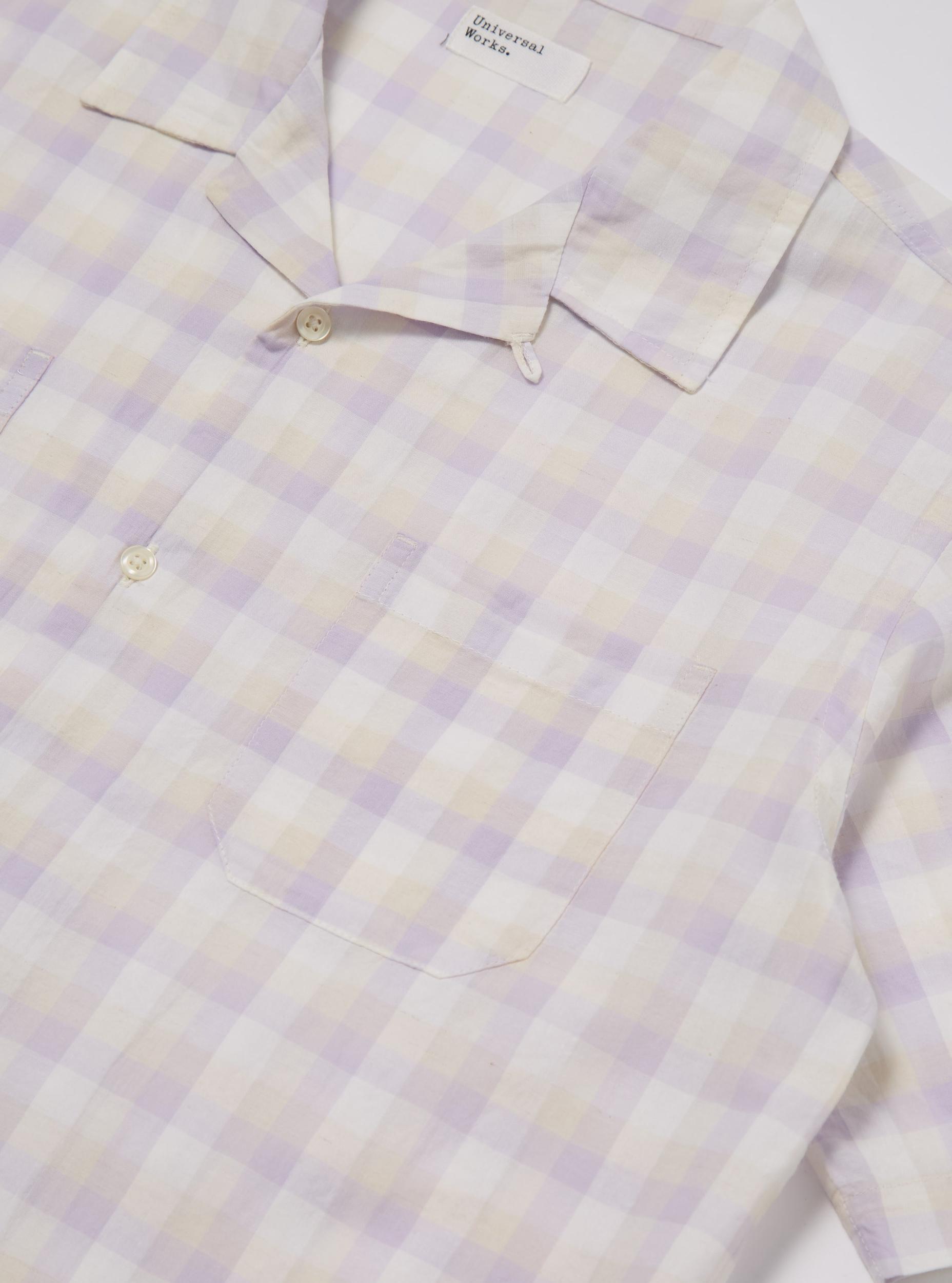 Lilac Pastel Check Sal Road Shirt Product Image