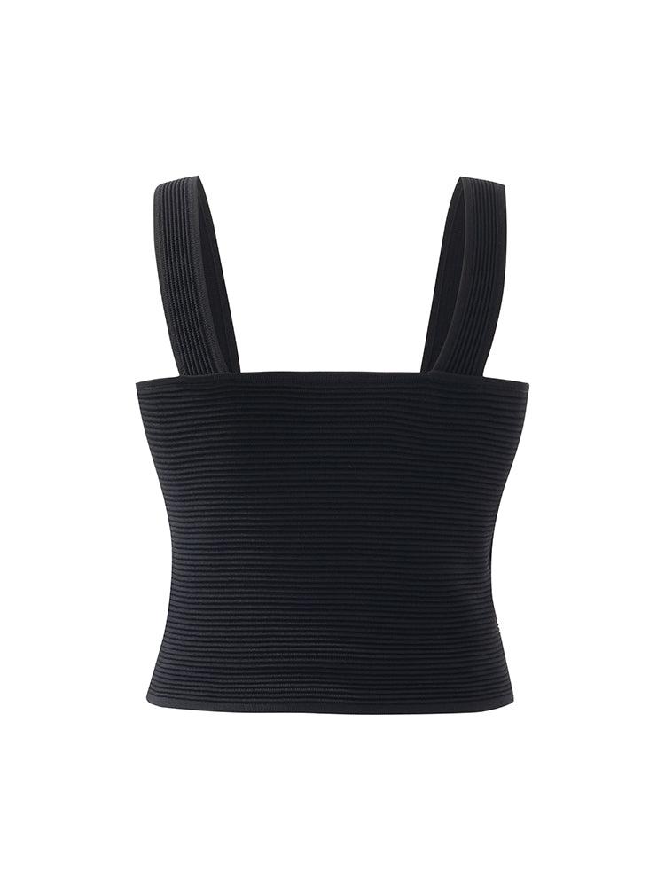 Crossover Women Knitted Tank Top Product Image