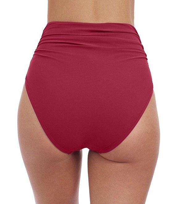 Profile By Gottex Tutti Frutti Solid High Waist Tummy Control Swim Bottom Product Image