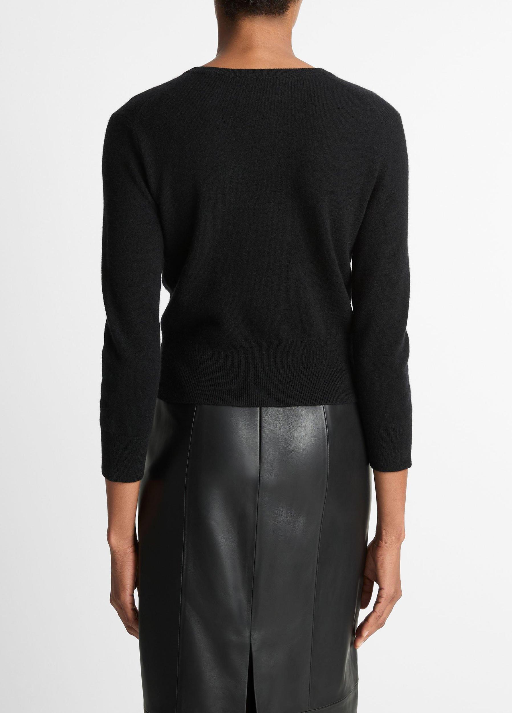 Metal-Button Wool & Cashmere-Blend Cardigan Product Image