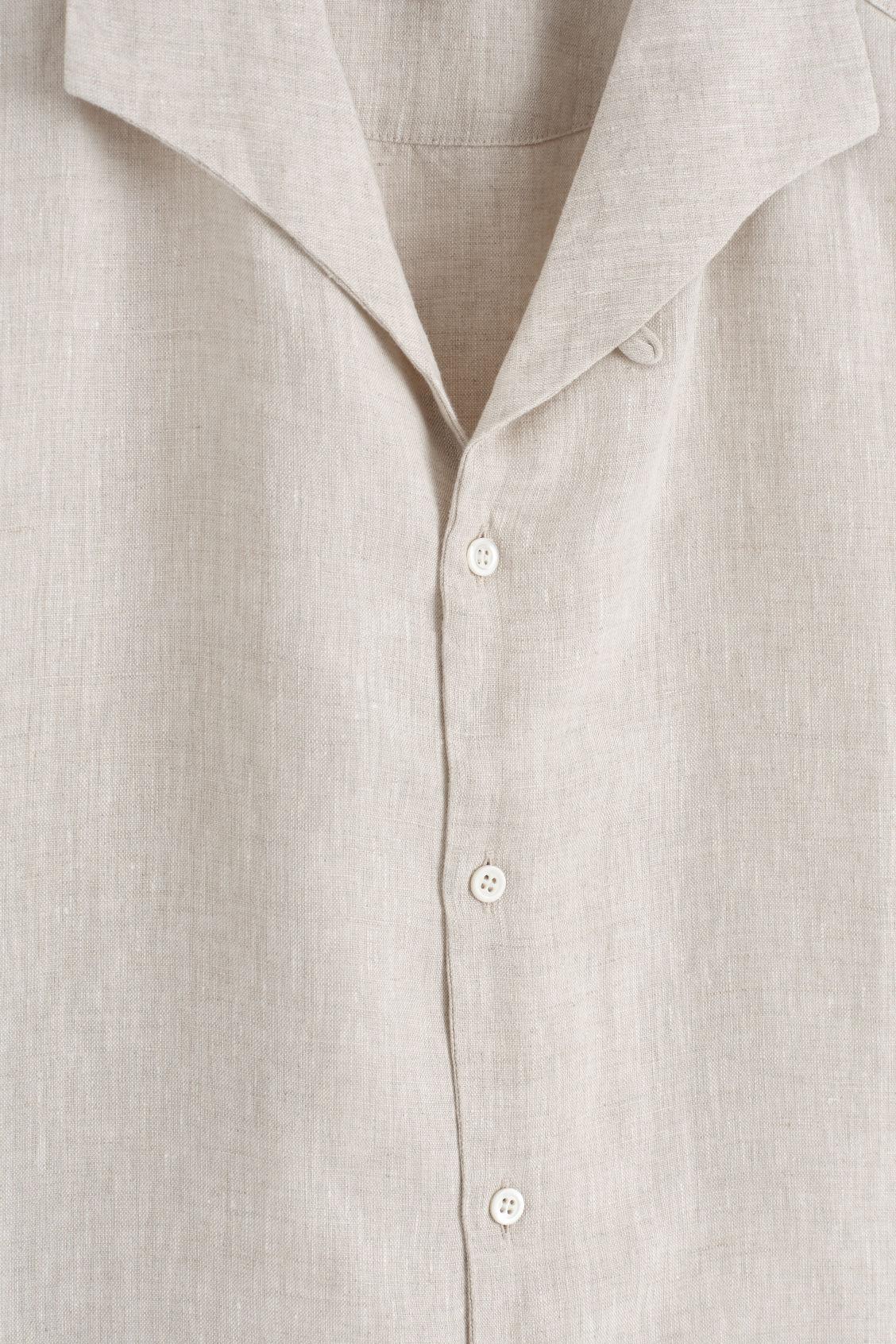 LINEN SHORT-SLEEVED SHIRT Product Image