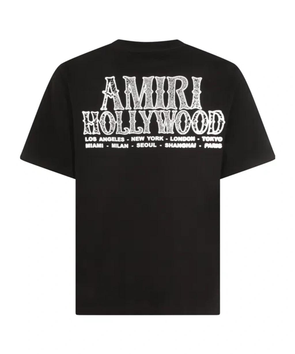 AMIRI Mens Black Hollywood City Relaxed-fit Cotton-jersey T-shirt Xl Product Image