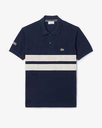Men's Bold Stripes Classic Fit L.12.12 Polo Product Image