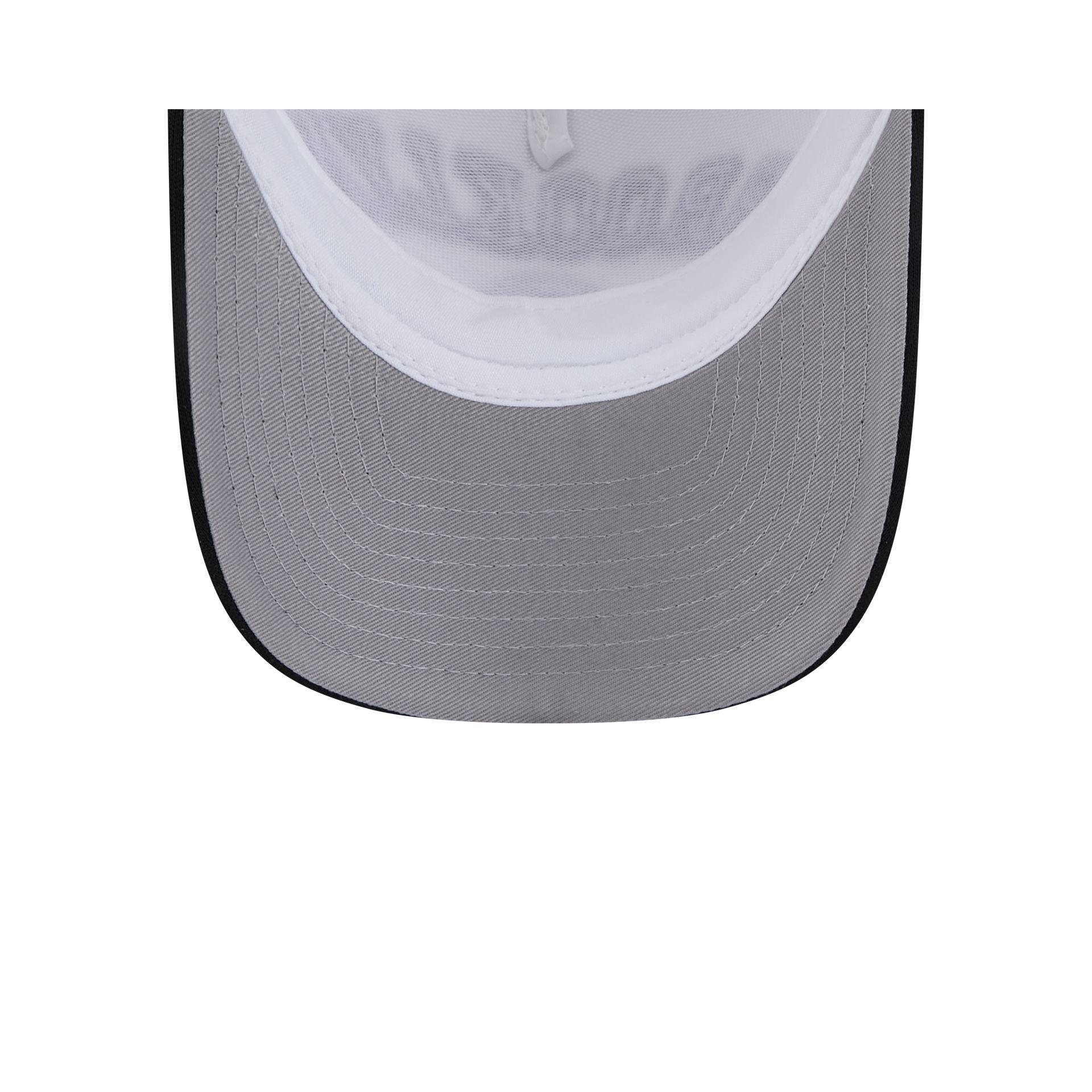 Brooklyn Nets Chrome Arch 9FORTY M-Crown A-Frame Trucker Hat Male Product Image