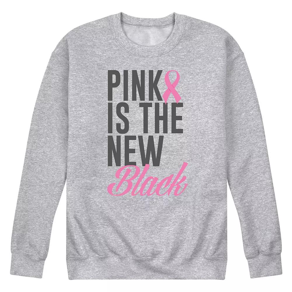 Men's Pink Is The New Black Fleece Sweatshirt,  Product Image