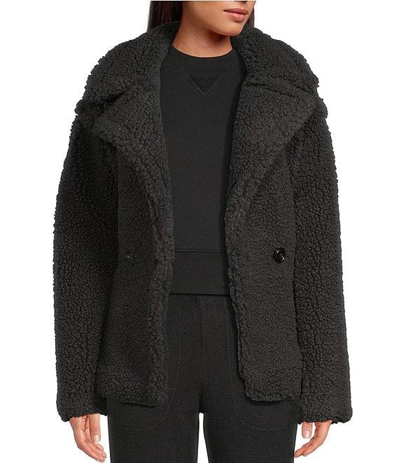 UGG® Gertrude Faux Fur Double Breasted Teddy Coat Product Image
