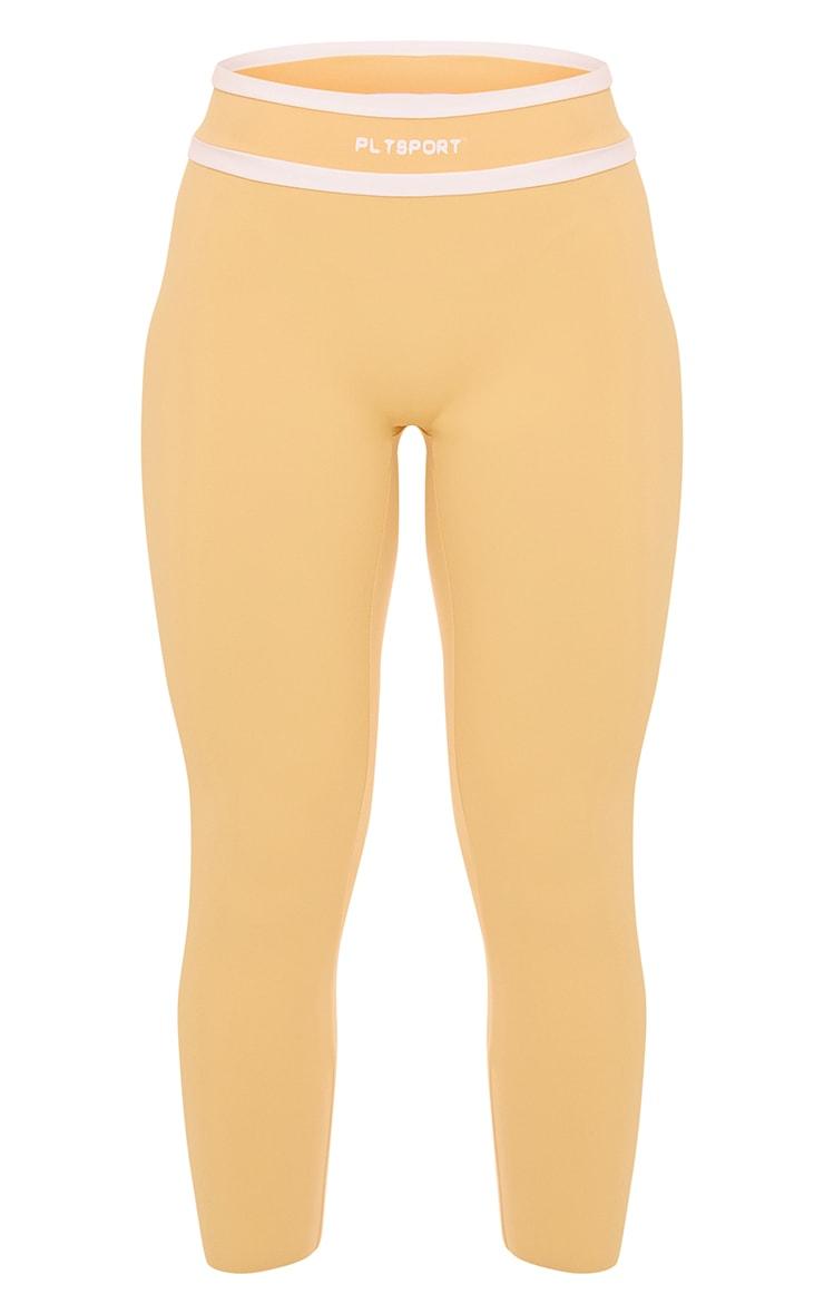 PLT SPORT Peach Sculpt Contrast Detail Leggings Product Image