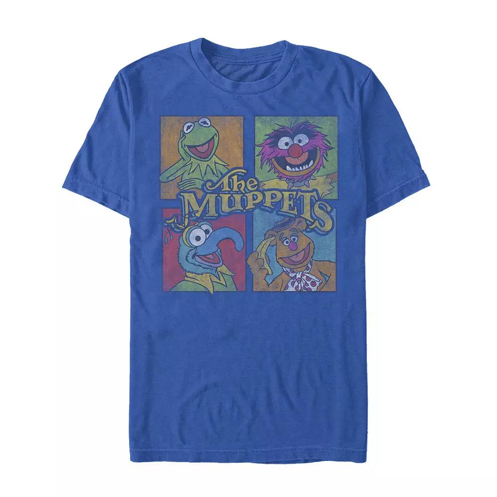 Disney's Muppets Men's Group Shot Box Up Tee, Size: Medium, Royal Product Image