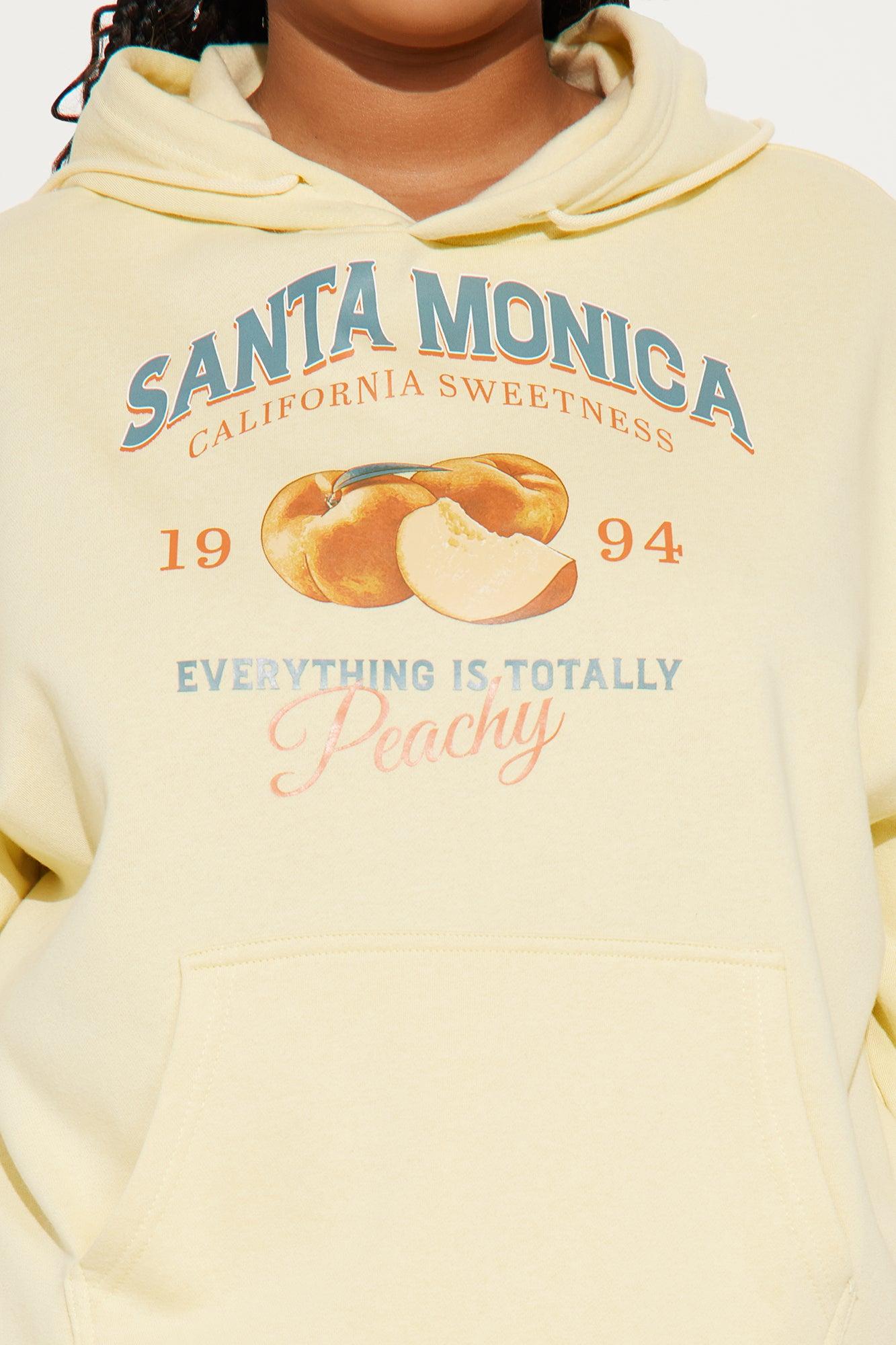 Totally Peachy Fleece Sweatsuit Set - Yellow Product Image
