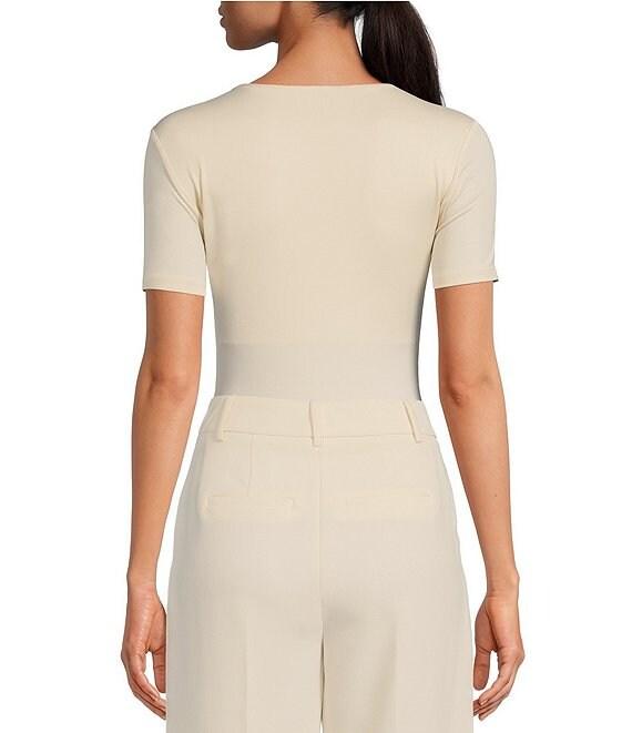 Gianni Bini Layla Short Sleeve Crew Neck Coordinating Bodysuit Product Image