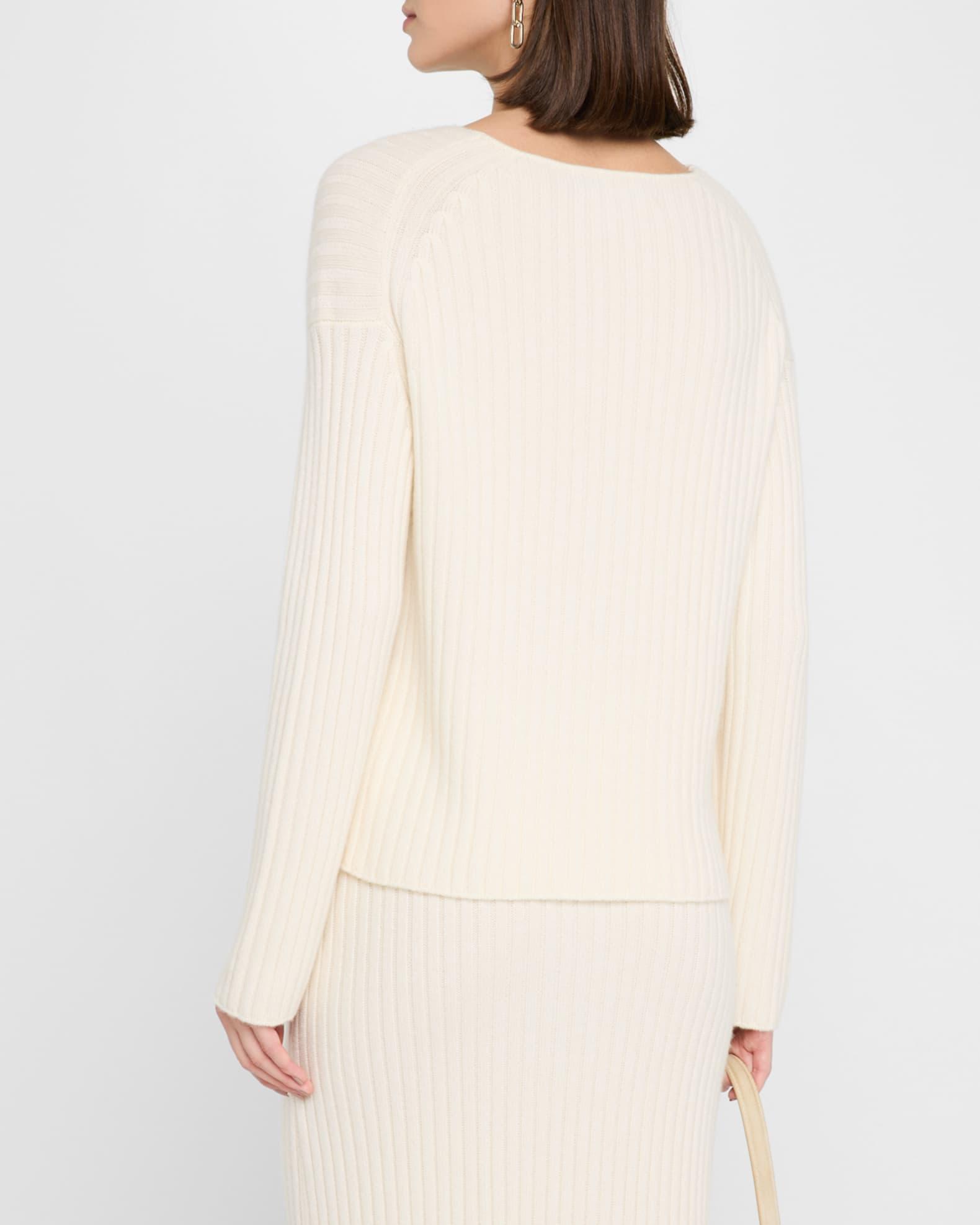 Gemma Ribbed Cashmere Sweater Product Image