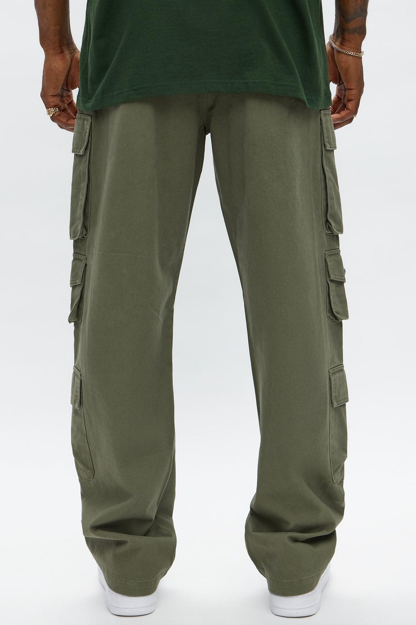 Straight Void Runner Cargo Pants - Olive Male Product Image