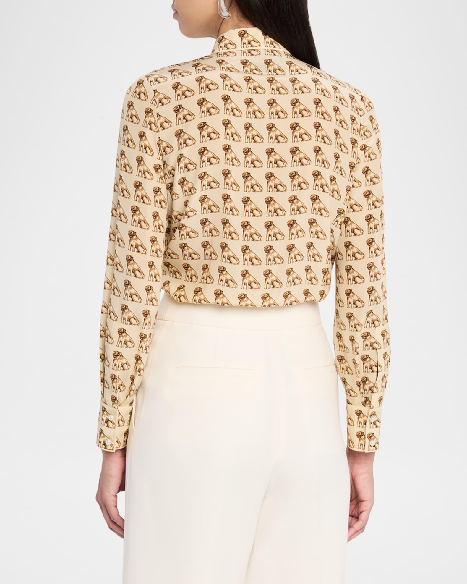 Charles Pug Crepe De Chine Blouse Product Image