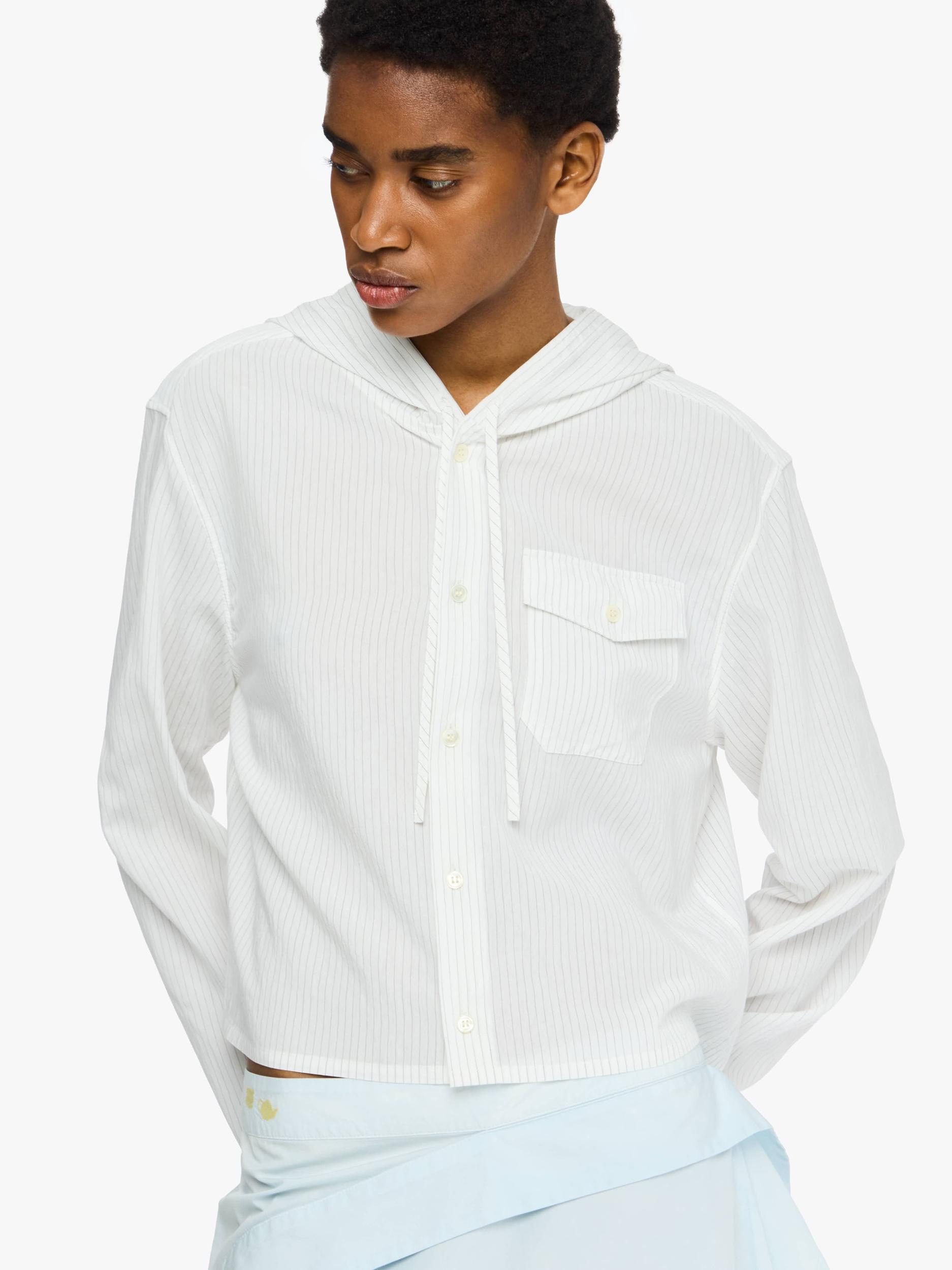 CROPPED HOODED SHIRT Product Image