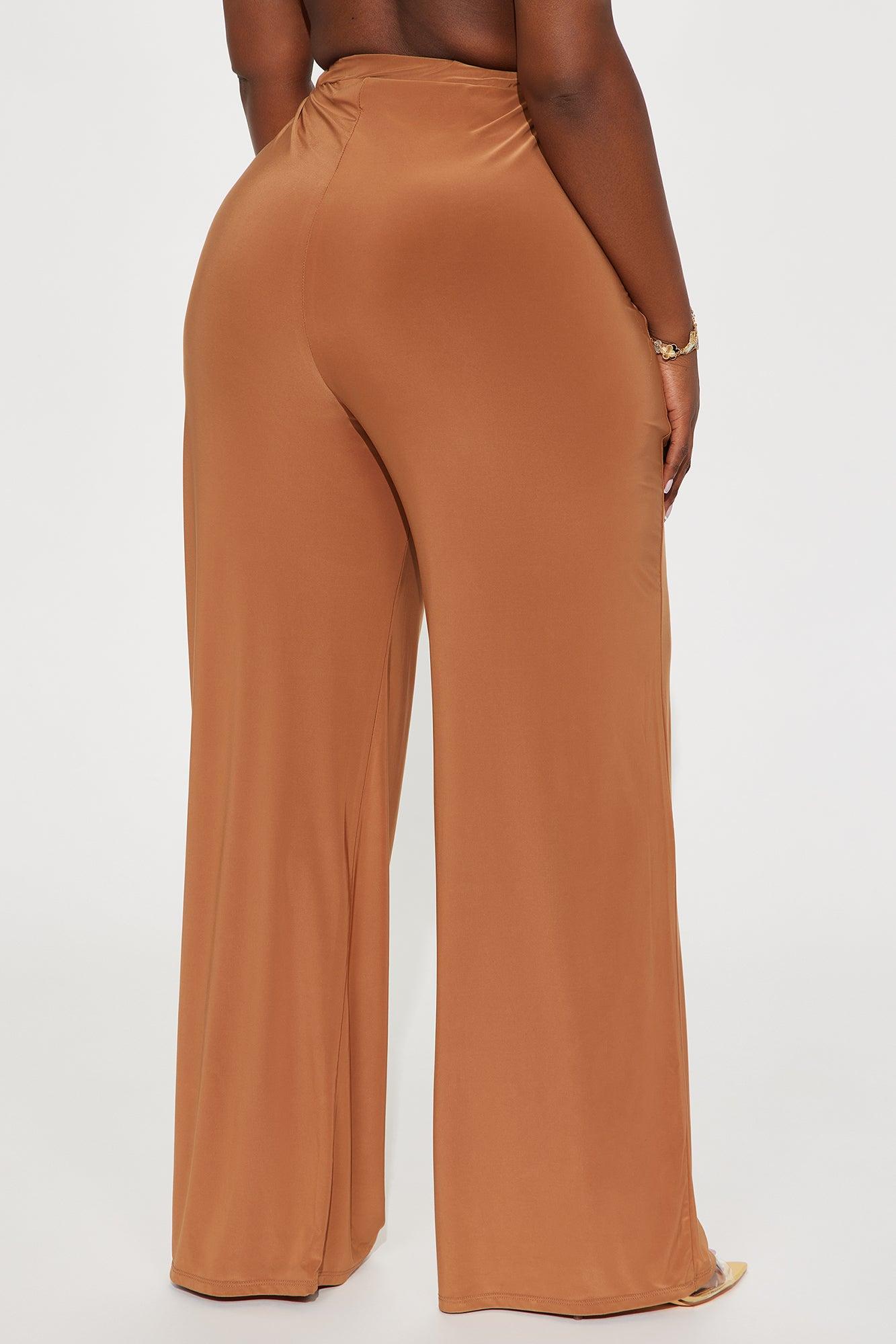 Kyandra Low Rise Wide Leg Pant 33 - Mocha Female Product Image