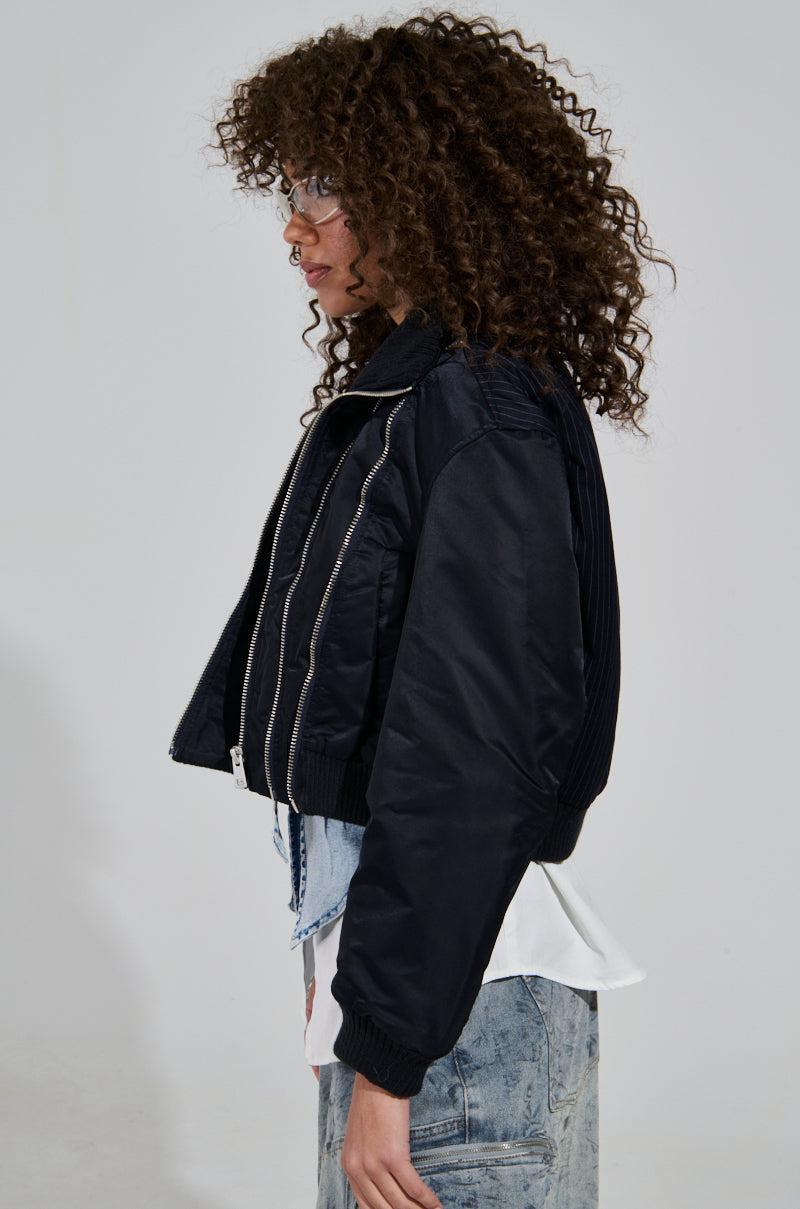 DUKE ZIPPER DETAIL BOMBER Product Image