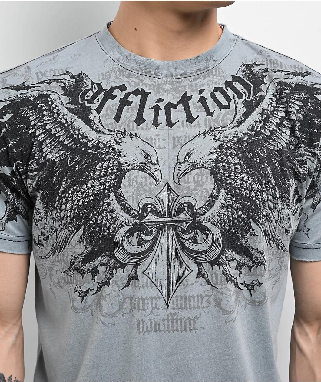 Affliction Homage Light Grey T-Shirt Product Image